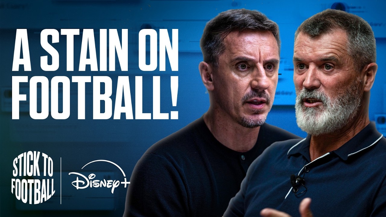 Gary Neville, Roy Keane, and Jamie Carragher discussing the Manchester City financial charges on Stick to Football (Ep. 151).